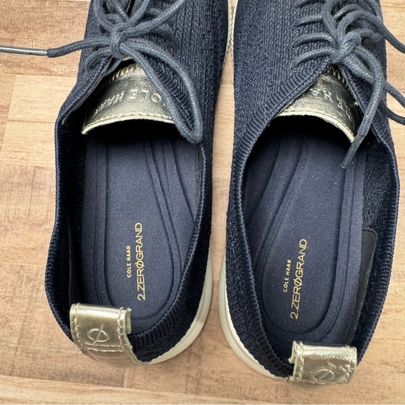 Cole Haan Size 10.5 Marine Blue Women's 2.ZEROGRAND Stitchlite Wingtip Oxfords - Picture 4 of 15